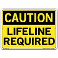 Vestil Sign, Caution, 14.5x10.5", Aluminum, .080, SI-C-29-C-AL-080 SI-C-29-C-AL-080